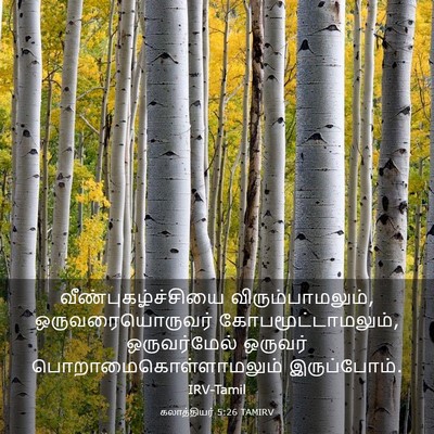 Picture 03 - கலாத்தியர் 5:26 TAMIRV - வீண்புகழ்ச்சியை - Bible Verse Picture