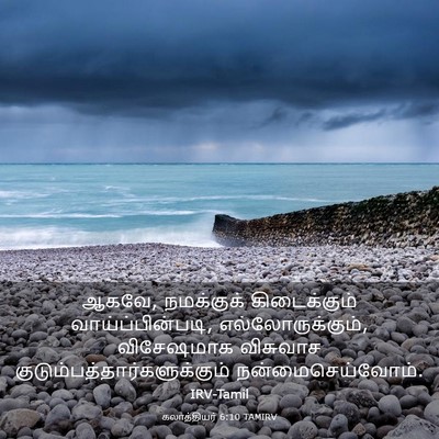 Picture 03 - கலாத்தியர் 6:10 TAMIRV - ஆகவே, நமக்குக் - Bible Verse Picture
