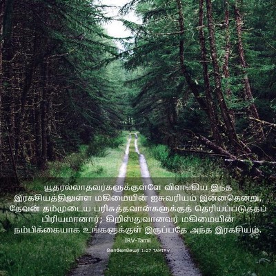 Picture 03 - கொலோசெயர் 1:27 TAMIRV -  - Bible Verse Picture