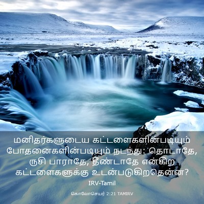 Picture 03 - கொலோசெயர் 2:21 TAMIRV - மனிதர்களுடைய - Bible Verse Picture