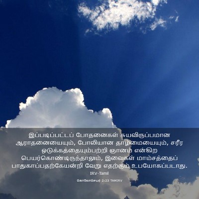 Picture 03 - கொலோசெயர் 2:23 TAMIRV - இப்படிப்பட்டப் - Bible Verse Picture