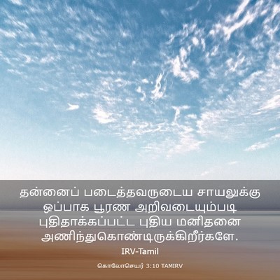 Picture 03 - கொலோசெயர் 3:10 TAMIRV - தன்னைப் - Bible Verse Picture