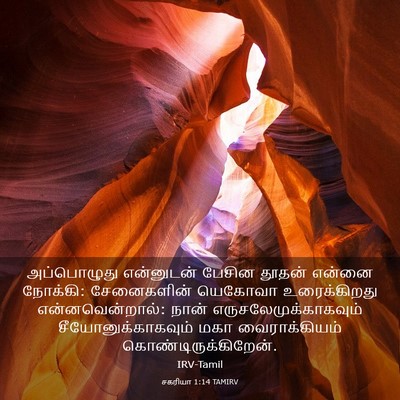 Picture 03 - சகரியா 1:14 TAMIRV - அப்பொழுது - Bible Verse Picture