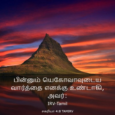 Picture 03 - சகரியா 4:8 TAMIRV - பின்னும் - Bible Verse Picture