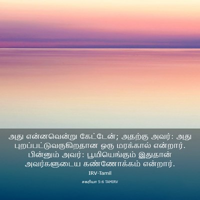 Picture 03 - சகரியா 5:6 TAMIRV - அது என்னவென்று - Bible Verse Picture