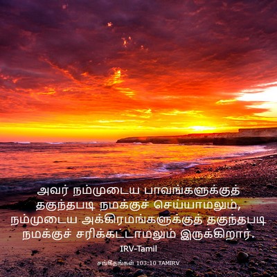 Picture 03 - சங்கீதங்கள் 103:10 TAMIRV - அவர் நம்முடைய - Bible Verse Picture