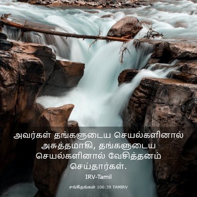 Picture 03 - சங்கீதங்கள் 106:39 TAMIRV - அவர்கள் தங்களுடைய - Bible Verse Picture