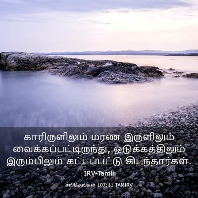 Picture 03 - சங்கீதங்கள் 107:11 TAMIRV - காரிருளிலும் மரண - Bible Verse Picture