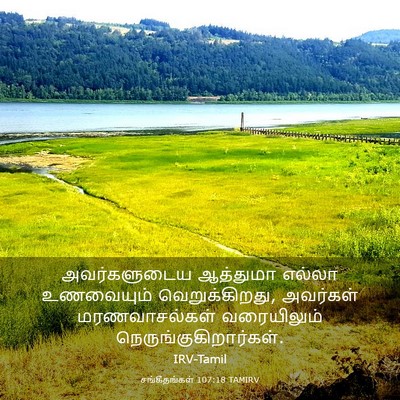 Picture 03 - சங்கீதங்கள் 107:18 TAMIRV - அவர்களுடைய - Bible Verse Picture