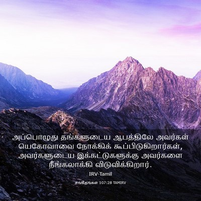 Picture 03 - சங்கீதங்கள் 107:28 TAMIRV - அப்பொழுது - Bible Verse Picture