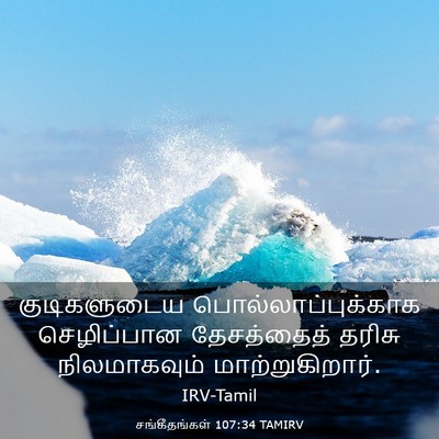 Picture 03 - சங்கீதங்கள் 107:34 TAMIRV - குடிகளுடைய - Bible Verse Picture