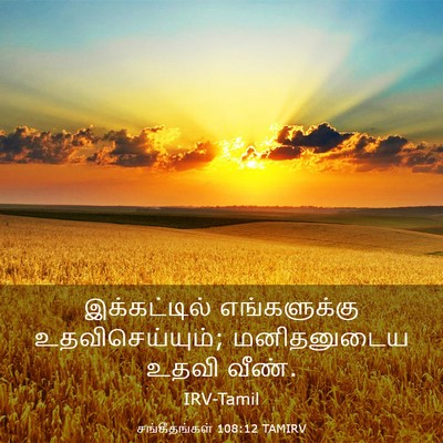 Picture 03 - சங்கீதங்கள் 108:12 TAMIRV - இக்கட்டில் - Bible Verse Picture