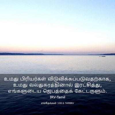 Picture 03 - சங்கீதங்கள் 108:6 TAMIRV - உமது பிரியர்கள் - Bible Verse Picture