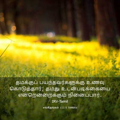 Picture 03 - சங்கீதங்கள் 111:5 TAMIRV - தமக்குப் - Bible Verse Picture
