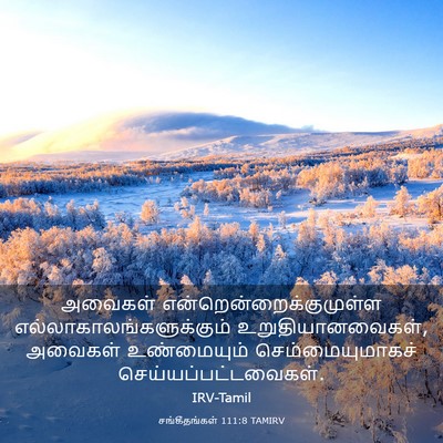 Picture 03 - சங்கீதங்கள் 111:8 TAMIRV - அவைகள் - Bible Verse Picture