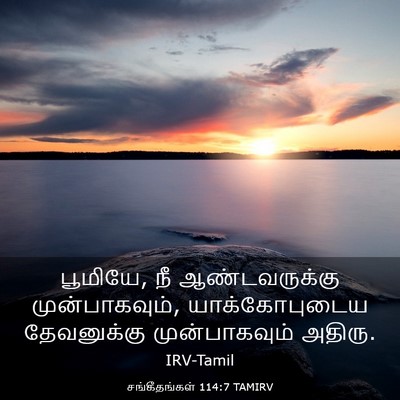 Picture 03 - சங்கீதங்கள் 114:7 TAMIRV - பூமியே, நீ - Bible Verse Picture