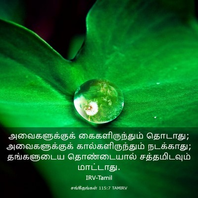 Picture 03 - சங்கீதங்கள் 115:7 TAMIRV - அவைகளுக்குக் - Bible Verse Picture