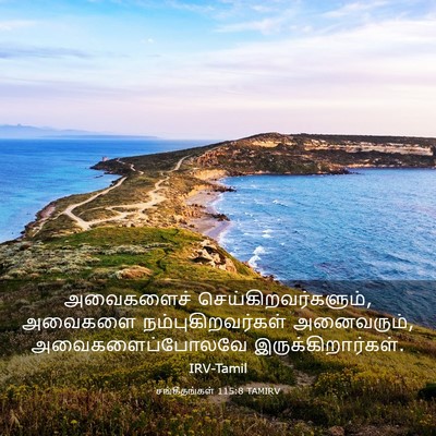 Picture 03 - சங்கீதங்கள் 115:8 TAMIRV - அவைகளைச் - Bible Verse Picture