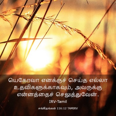 Picture 03 - சங்கீதங்கள் 116:12 TAMIRV - யெகோவா எனக்குச் - Bible Verse Picture