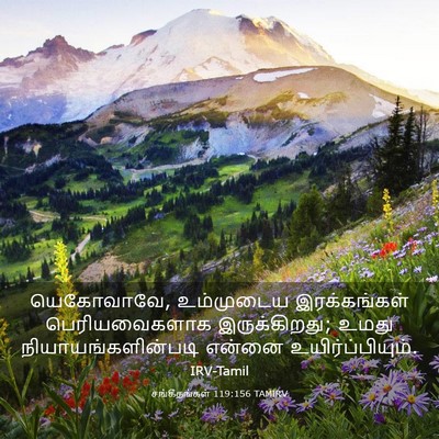 Picture 03 - சங்கீதங்கள் 119:156 TAMIRV - யெகோவாவே, - Bible Verse Picture