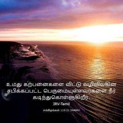 Picture 03 - சங்கீதங்கள் 119:21 TAMIRV - உமது கற்பனைகளை - Bible Verse Picture
