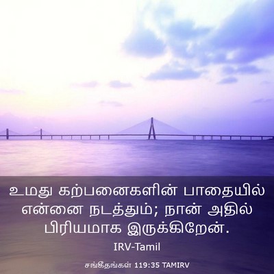 Picture 03 - சங்கீதங்கள் 119:35 TAMIRV - உமது கற்பனைகளின் - Bible Verse Picture