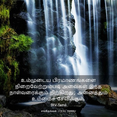 Picture 03 - சங்கீதங்கள் 119:91 TAMIRV - உம்முடைய - Bible Verse Picture