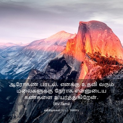 Picture 03 - சங்கீதங்கள் 121:1 TAMIRV - ஆரோகண பாடல். - Bible Verse Picture