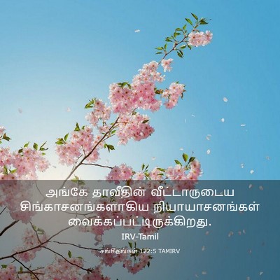 Picture 03 - சங்கீதங்கள் 122:5 TAMIRV - அங்கே தாவீதின் - Bible Verse Picture