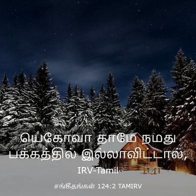 Picture 03 - சங்கீதங்கள் 124:2 TAMIRV - யெகோவா தாமே நமது - Bible Verse Picture