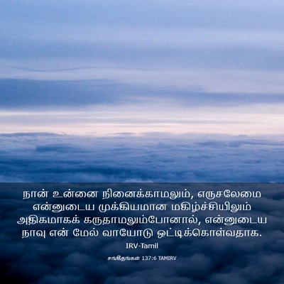 Picture 03 - சங்கீதங்கள் 137:6 TAMIRV - நான் உன்னை - Bible Verse Picture