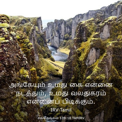 Picture 03 - சங்கீதங்கள் 139:10 TAMIRV - அங்கேயும் உமது கை - Bible Verse Picture