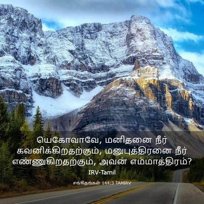 Picture 03 - சங்கீதங்கள் 144:3 TAMIRV - யெகோவாவே, மனிதனை - Bible Verse Picture