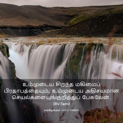 Picture 03 - சங்கீதங்கள் 145:5 TAMIRV - உம்முடைய சிறந்த - Bible Verse Picture