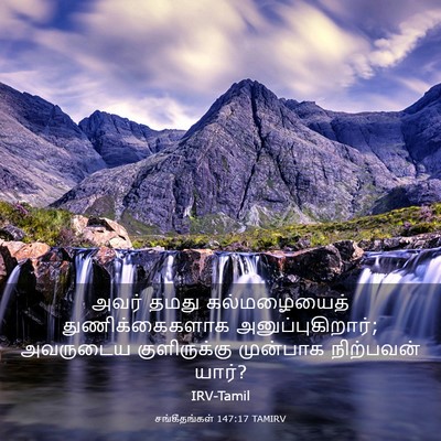Picture 03 - சங்கீதங்கள் 147:17 TAMIRV - அவர் தமது - Bible Verse Picture