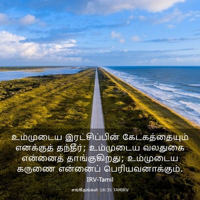 Picture 03 - சங்கீதங்கள் 18:35 TAMIRV - உம்முடைய - Bible Verse Picture