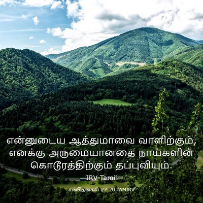 Picture 03 - சங்கீதங்கள் 22:20 TAMIRV - என்னுடைய - Bible Verse Picture
