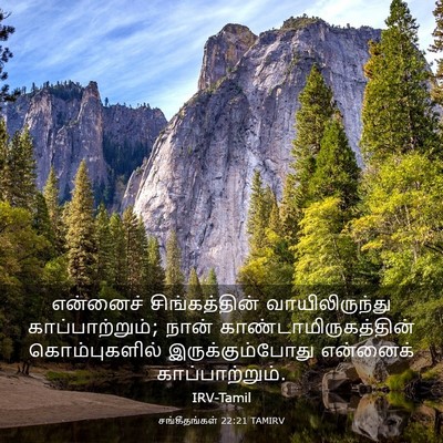 Picture 03 - சங்கீதங்கள் 22:21 TAMIRV - என்னைச் - Bible Verse Picture