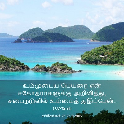 Picture 03 - சங்கீதங்கள் 22:22 TAMIRV - உம்முடைய பெயரை - Bible Verse Picture