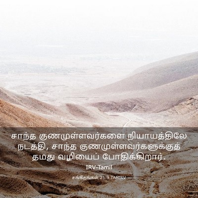 Picture 03 - சங்கீதங்கள் 25:9 TAMIRV - சாந்த - Bible Verse Picture