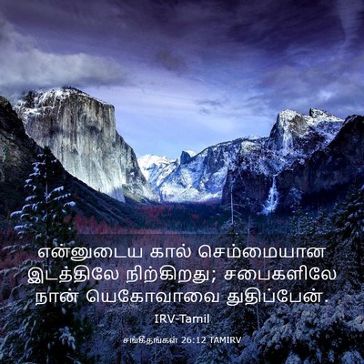 Picture 03 - சங்கீதங்கள் 26:12 TAMIRV - என்னுடைய கால் - Bible Verse Picture