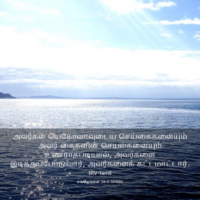 Picture 03 - சங்கீதங்கள் 28:5 TAMIRV - அவர்கள் - Bible Verse Picture