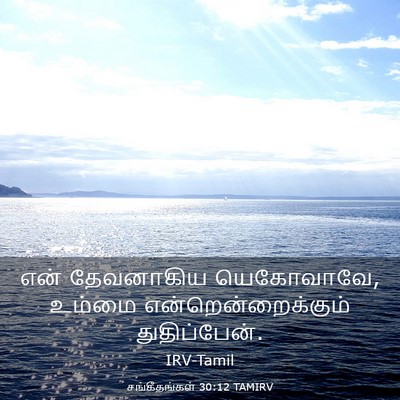 Picture 03 - சங்கீதங்கள் 30:12 TAMIRV - என் தேவனாகிய - Bible Verse Picture