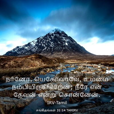 Picture 03 - சங்கீதங்கள் 31:14 TAMIRV - நானோ, யெகோவாவே, - Bible Verse Picture