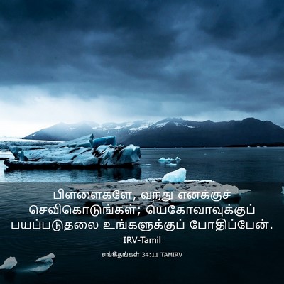 Picture 03 - சங்கீதங்கள் 34:11 TAMIRV - பிள்ளைகளே, வந்து - Bible Verse Picture