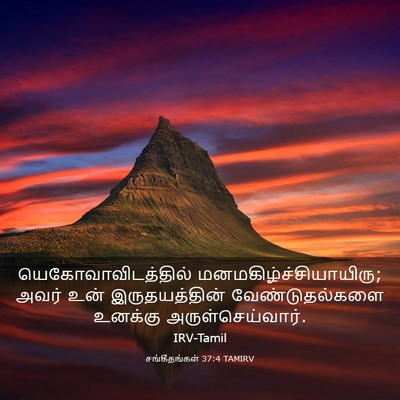 Picture 03 - சங்கீதங்கள் 37:4 TAMIRV - யெகோவாவிடத்தில் - Bible Verse Picture