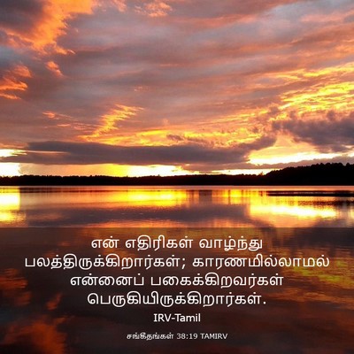 Picture 03 - சங்கீதங்கள் 38:19 TAMIRV - என் எதிரிகள் - Bible Verse Picture