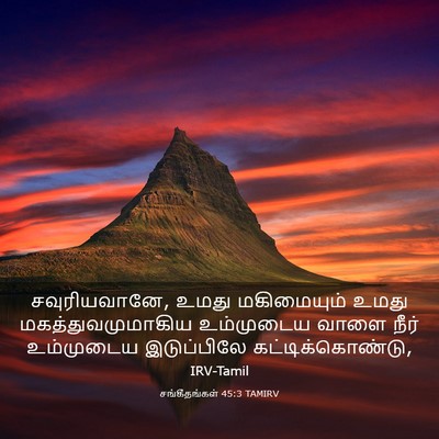 Picture 03 - சங்கீதங்கள் 45:3 TAMIRV - சவுரியவானே, உமது - Bible Verse Picture