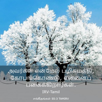 Picture 03 - சங்கீதங்கள் 55:3 TAMIRV - அவர்கள் என்மேல் - Bible Verse Picture