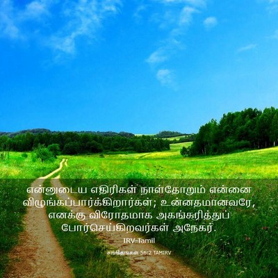 Picture 03 - சங்கீதங்கள் 56:2 TAMIRV - என்னுடைய எதிரிகள் - Bible Verse Picture